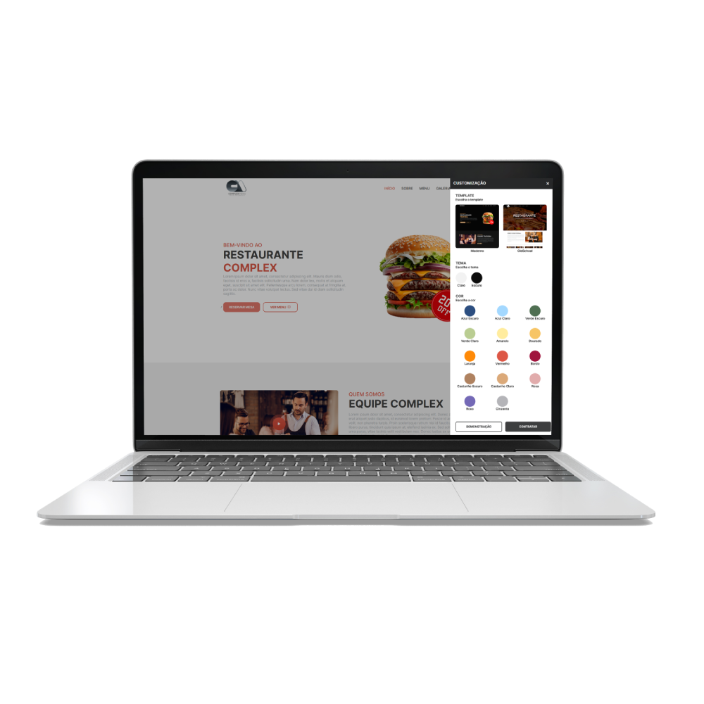 Website para o seu restaurante